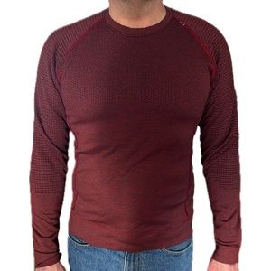 Lululemon Engineered Warmth Long Sleeve - Magma / Black